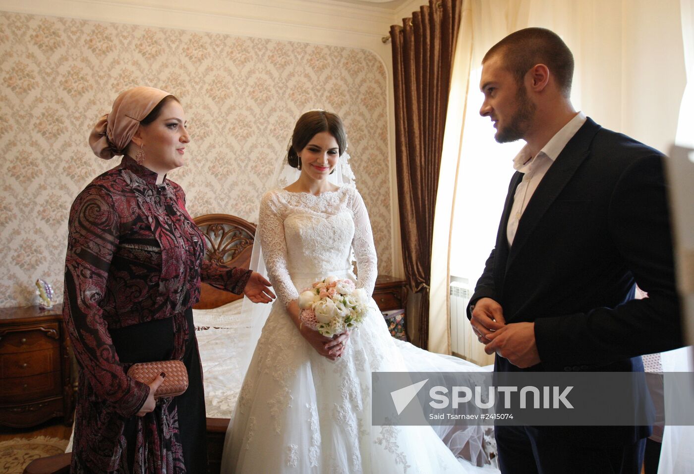 Traditional Chechen wedding in Grozny