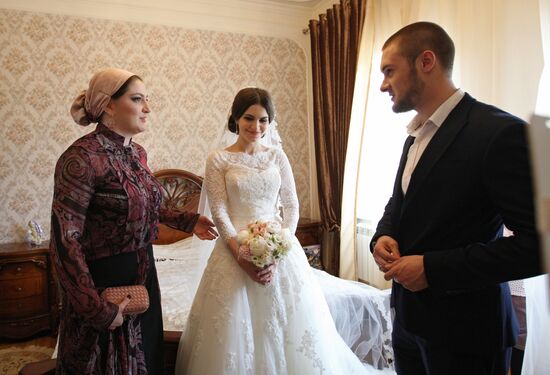 Traditional Chechen wedding in Grozny