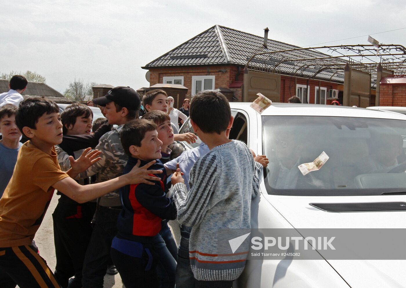 Traditional Chechen wedding in Grozny