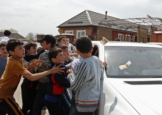 Traditional Chechen wedding in Grozny