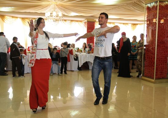 Traditional Chechen wedding in Grozny