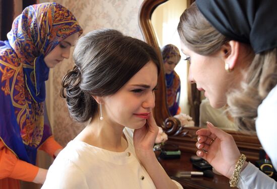 Traditional Chechen wedding in Grozny