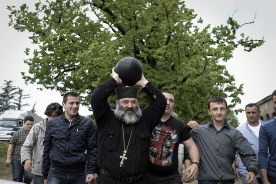 Lelo burti, traditional Georgian game