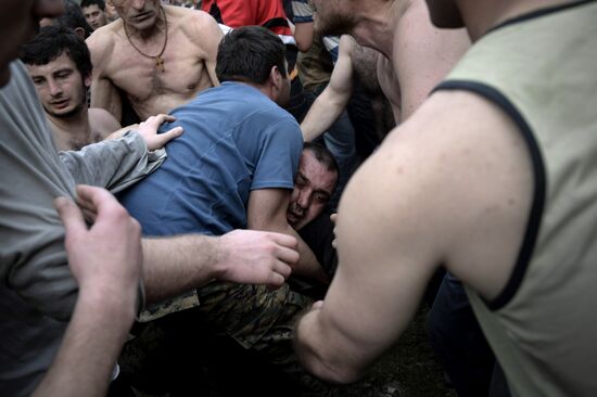 Lelo burti, traditional Georgian game