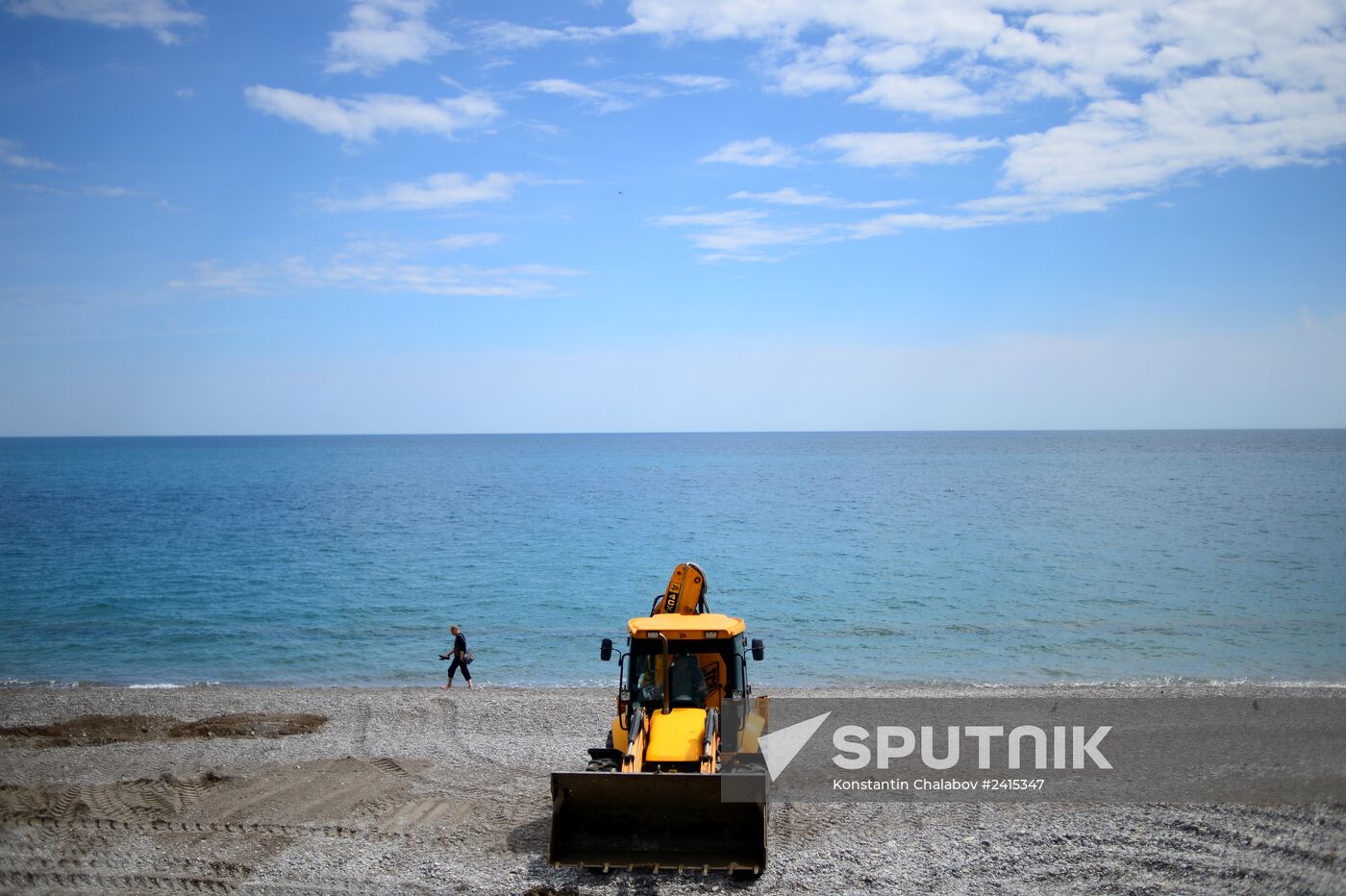 Preparation for holiday season in Yalta