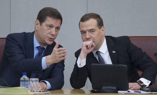 Dmitry Medvedev reports on the Government's 2013 performance at the State Duma