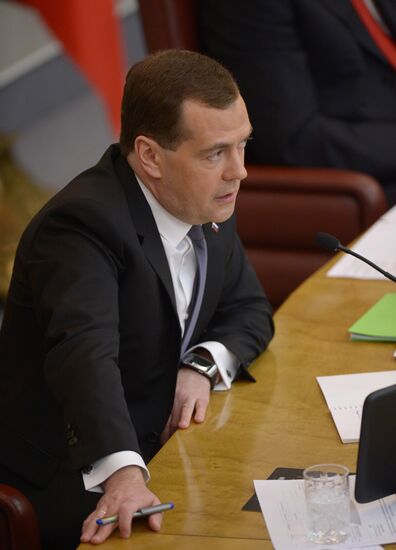 Dmitry Medvedev reports on the Government's 2013 performance at the State Duma