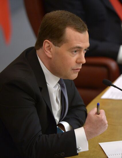 Dmitry Medvedev reports on the Government's 2013 performance at the State Duma