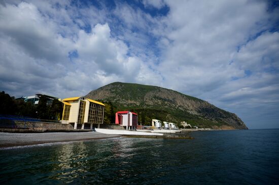 The Artek International Center for Children in the Crimea.
