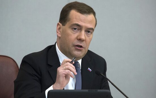 Dmitry Medvedev reports on the Government's 2013 performance at the State Duma