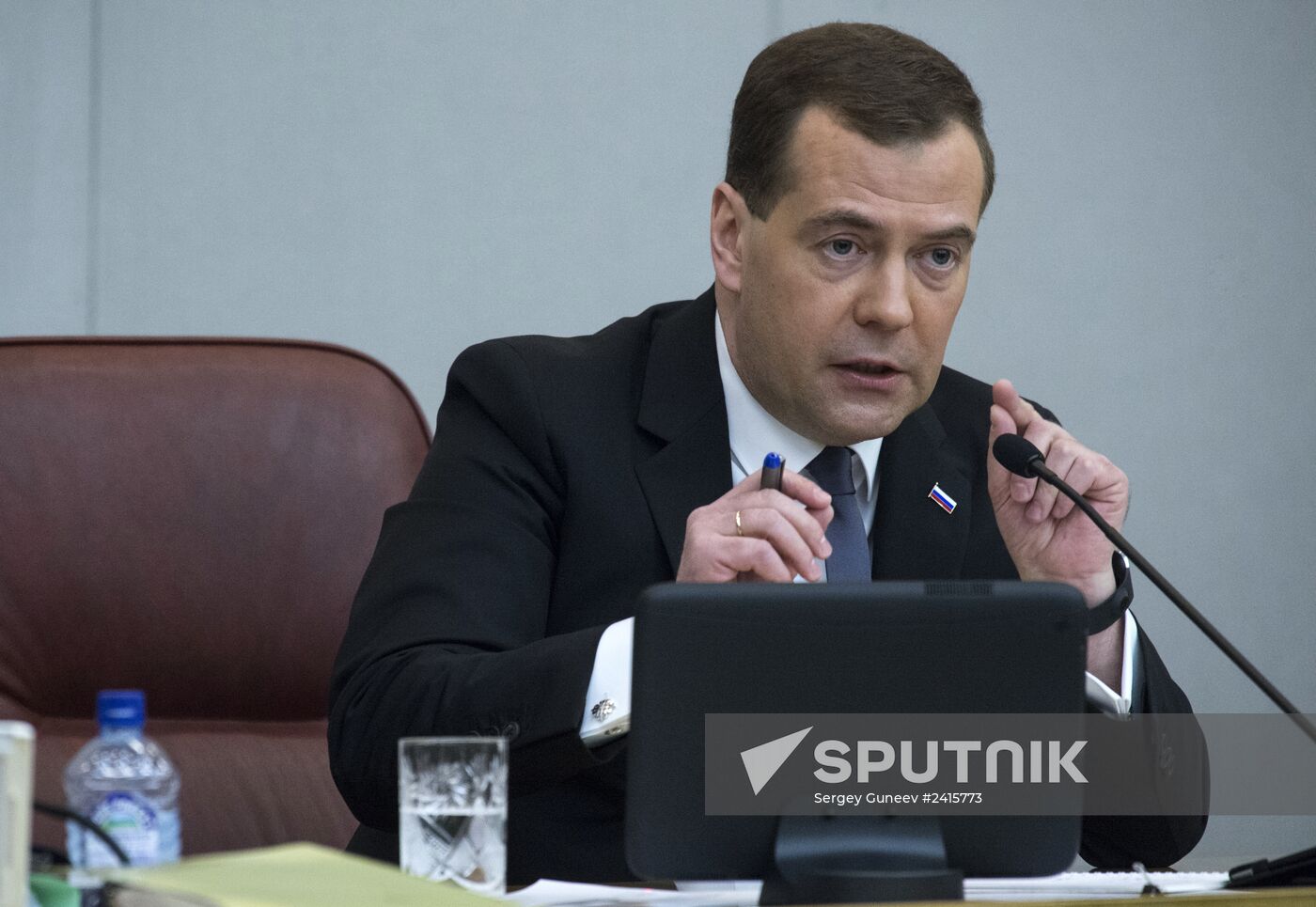 Dmitry Medvedev reports on the Government's 2013 performance at the State Duma