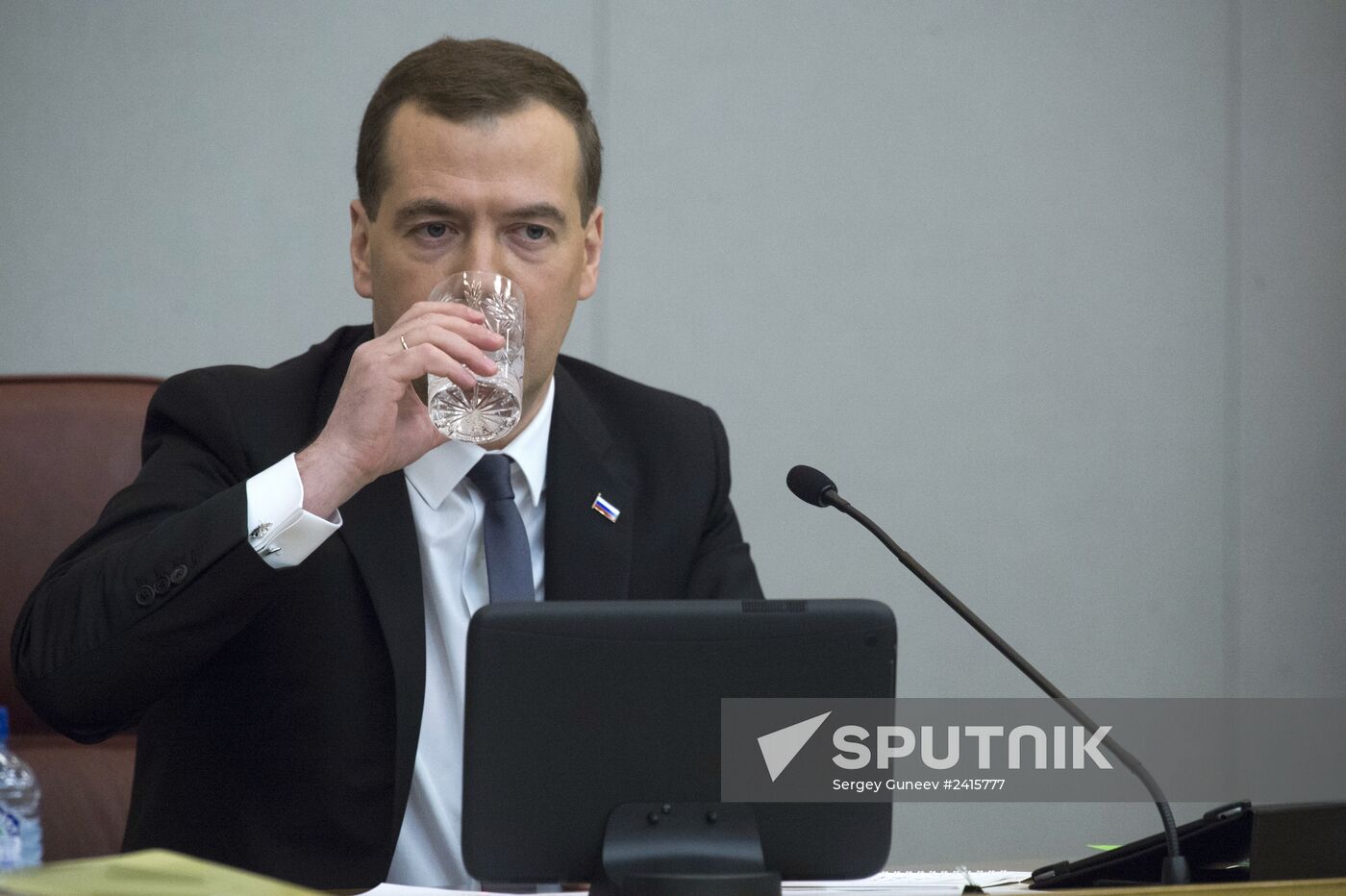 Dmitry Medvedev reports on the Government's 2013 performance at the State Duma