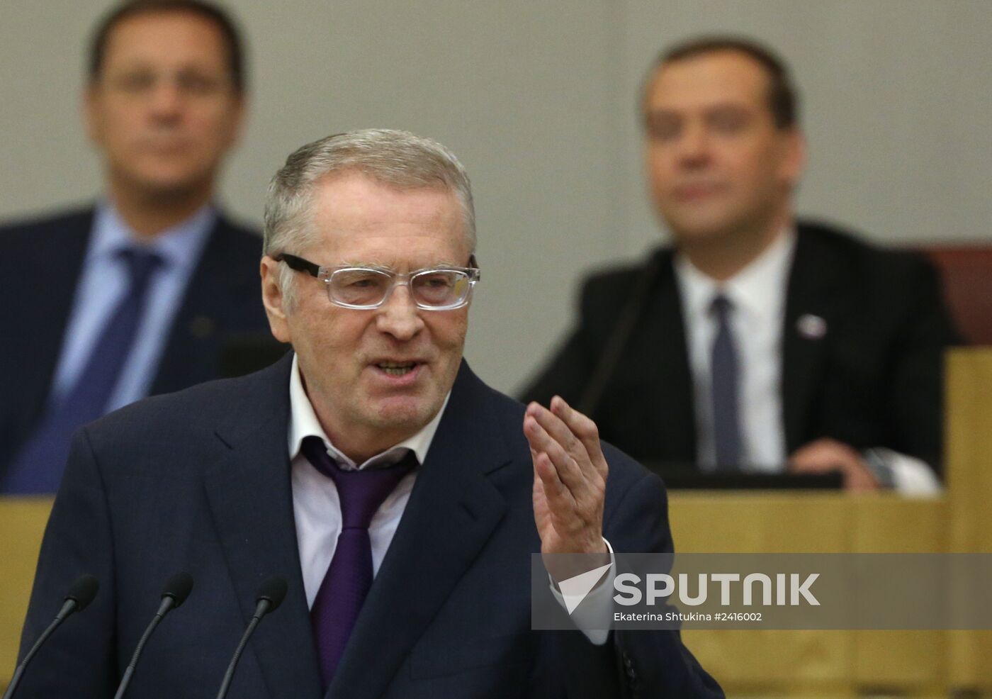 Dmitry Medvedev reports on the Government's 2013 performance at the State Duma