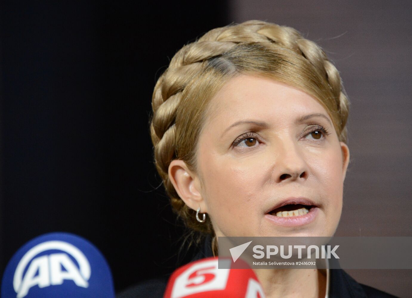 News conference by Yulia Timoshenko in Donetsk