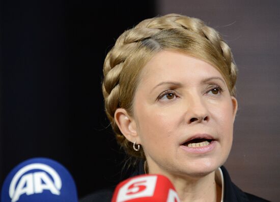 News conference by Yulia Timoshenko in Donetsk