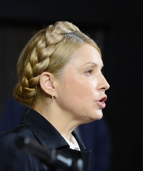 News conference by Yulia Timoshenko in Donetsk
