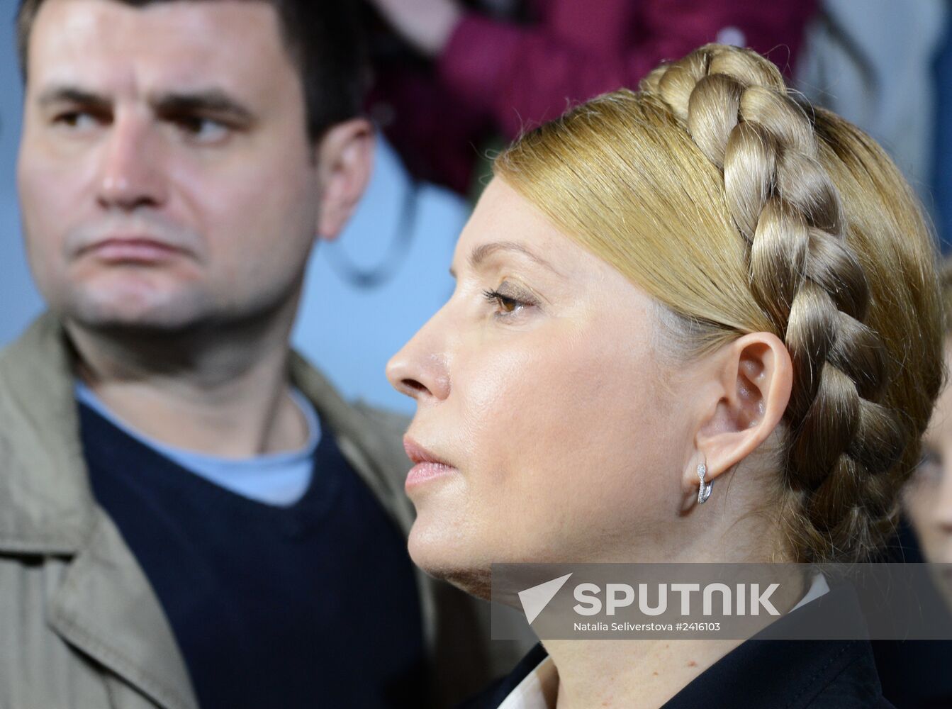 News conference by Yulia Timoshenko in Donetsk