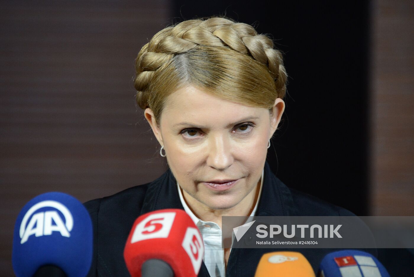 News conference by Yulia Timoshenko in Donetsk