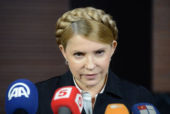 News conference by Yulia Timoshenko in Donetsk