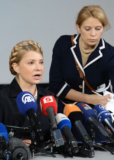 News conference by Yulia Timoshenko in Donetsk