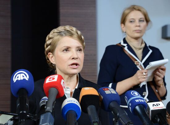 News conference by Yulia Tymoshenko in Donetsk