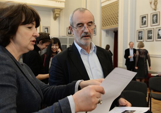 International news conference, "The Works of Yury Lyubimov in the Russian and World Theater"