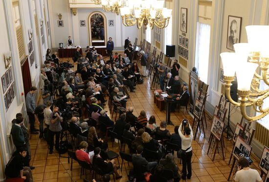 International news conference, "The Works of Yury Lyubimov in the Russian and World Theater"