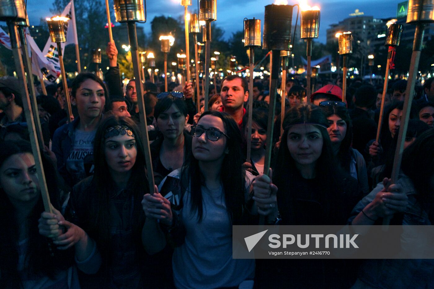 March in memory of 1915 Armenian Genocide