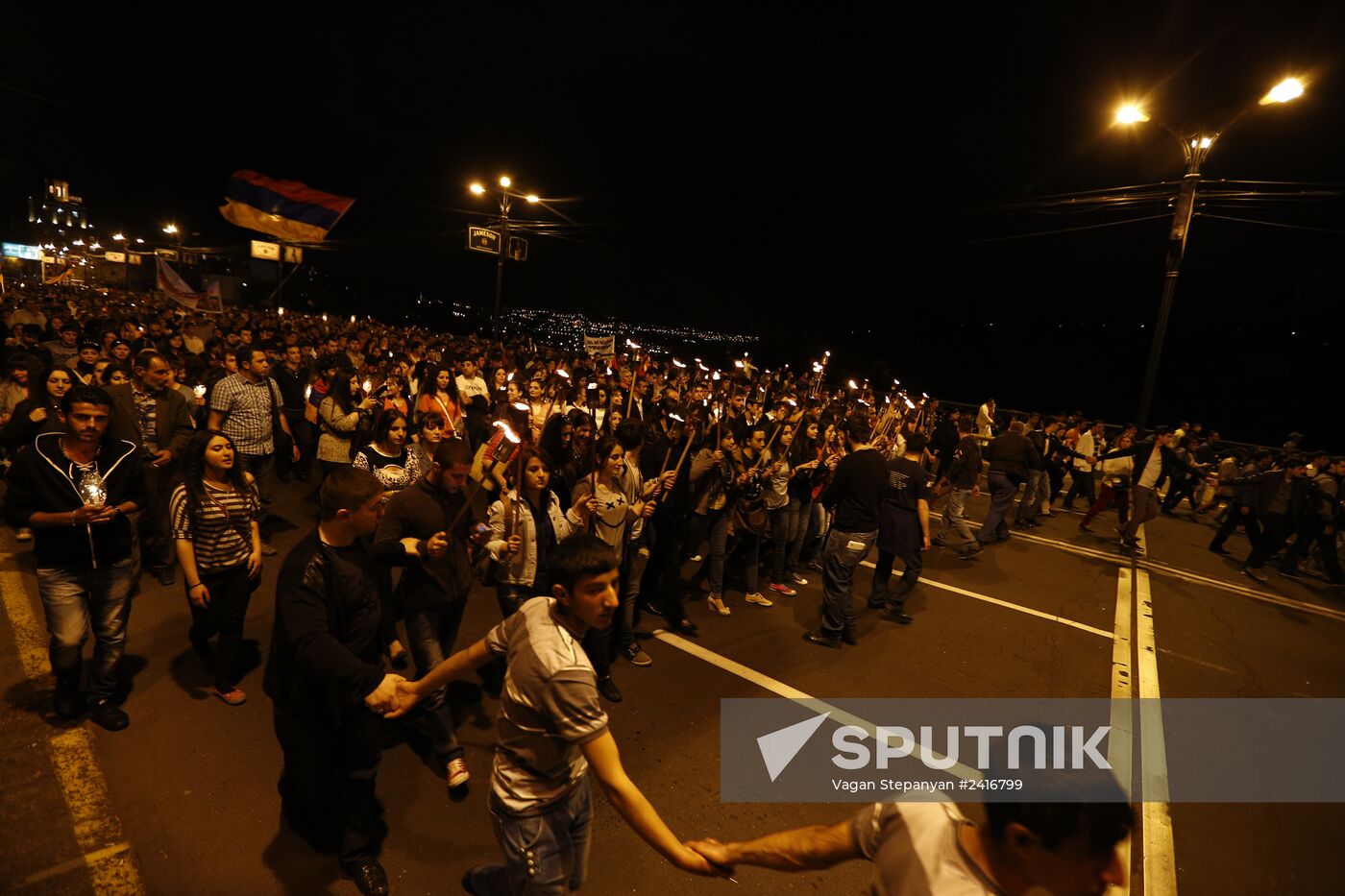 March in memory of 1915 Armenian Genocide