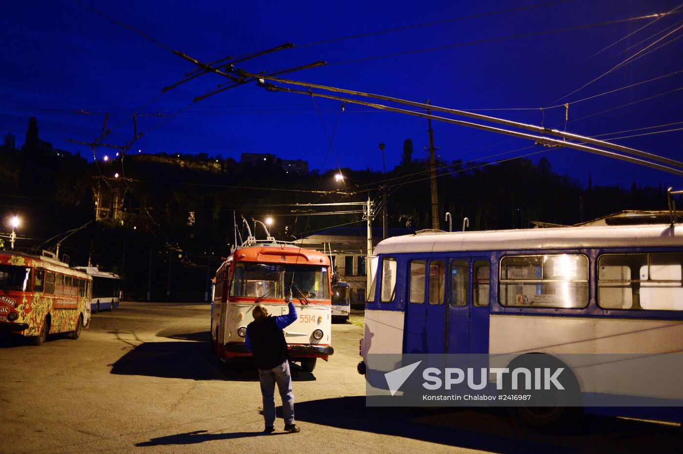 The Yalta trolleybus company