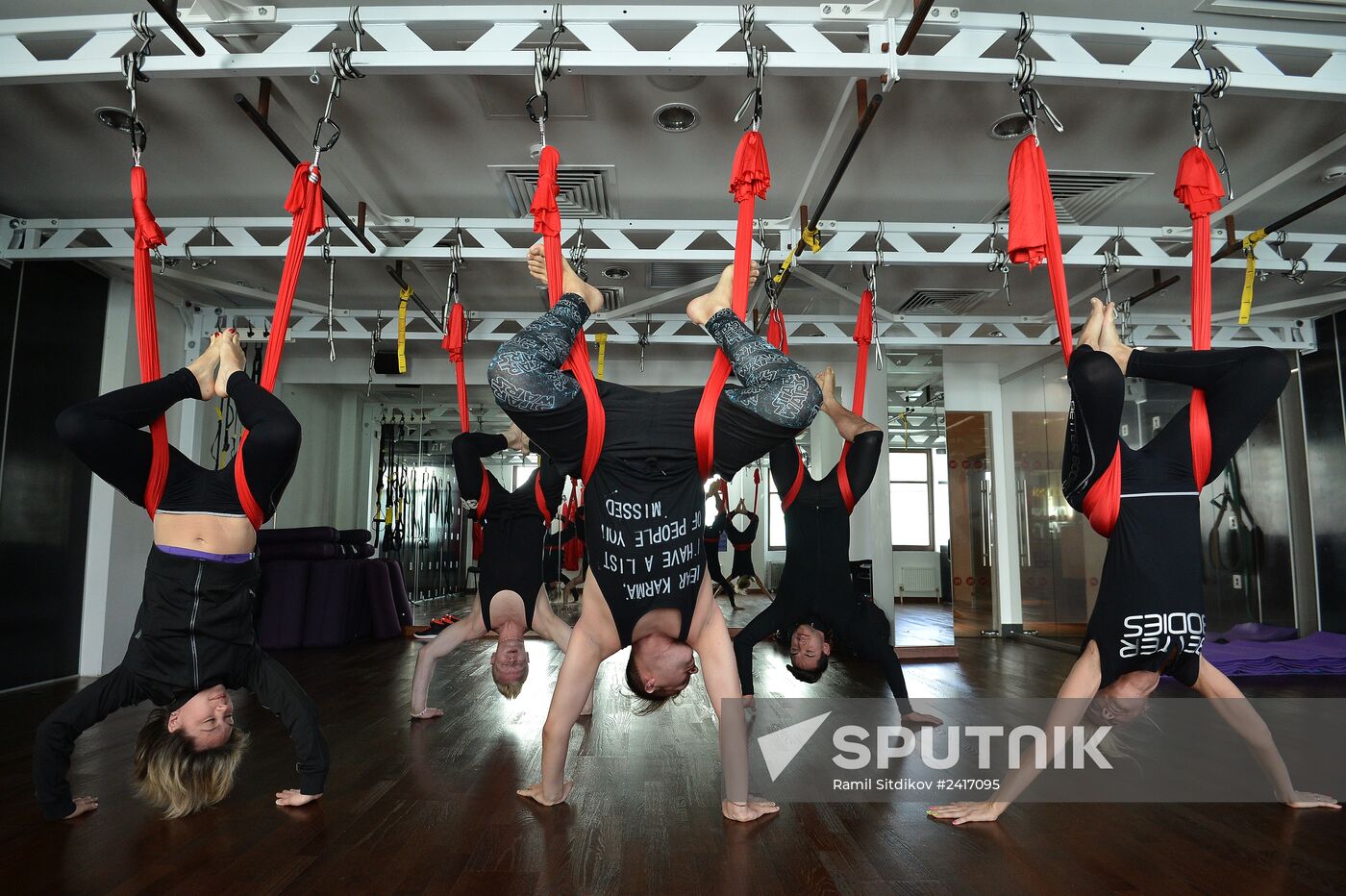 Antigravity Yoga class