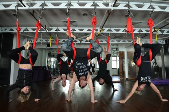 Antigravity Yoga class
