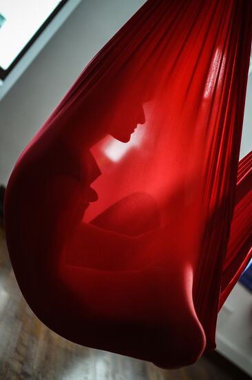 Antigravity Yoga class