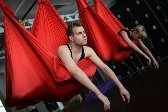Antigravity Yoga class