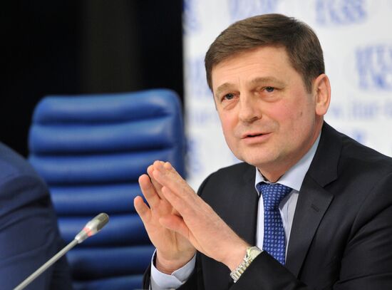 Press conference by Russia's Federal Space Agency and United Rocket and Space Corporation managers