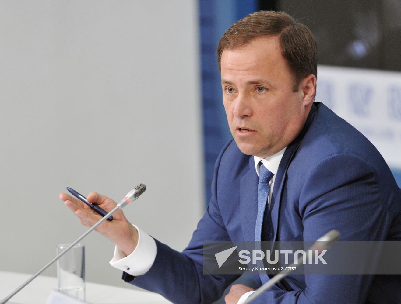 Press conference by Russia's Federal Space Agency and United Rocket and Space Corporation managers