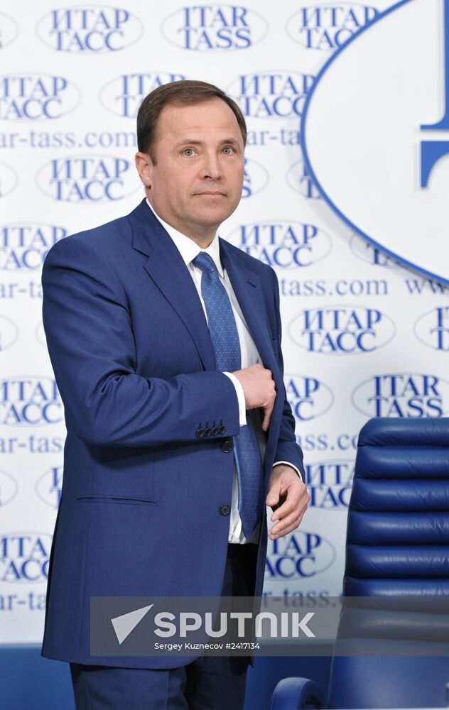 Press conference by Russia's Federal Space Agency and United Rocket and Space Corporation managers
