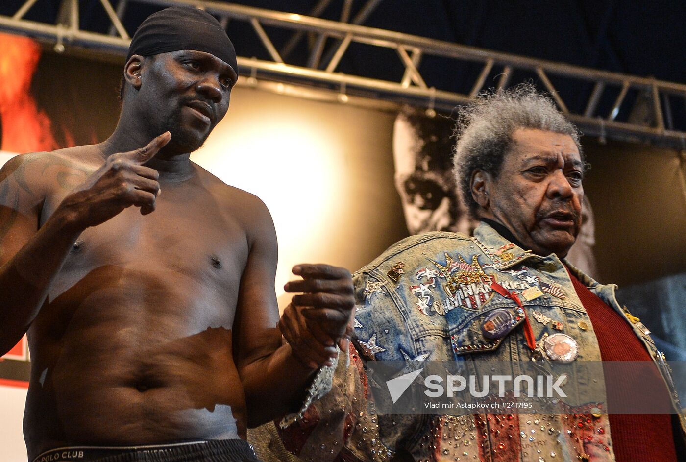 Boxing. Denis Levedev, Guillermo Jones official weigh-ins