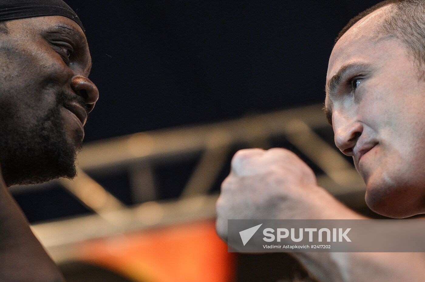 Boxing. Denis Levedev, Guillermo Jones official weigh-ins