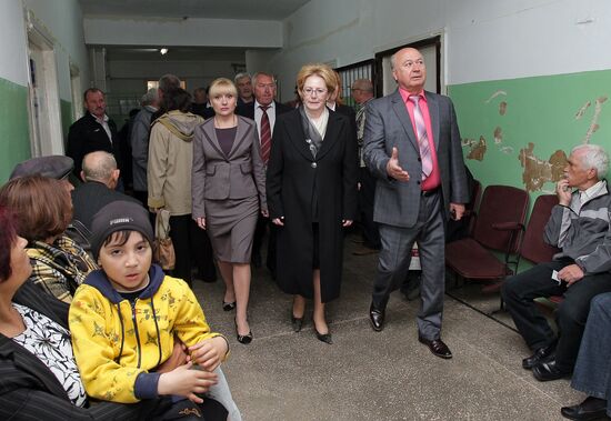 Russian Health Minister Veronika Skvortsova visits Crimea