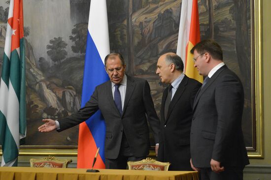 Meeting of Russian, Abkhaz and South Ossetia foreign ministers