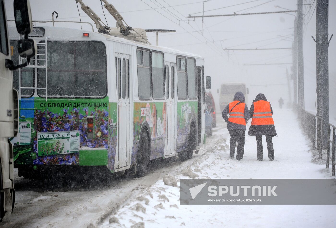 Snowstorm in Urals