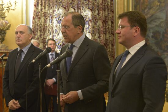 Russian, Abkhazian, South Ossetian foreign ministers meet