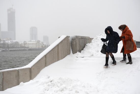 Snowstorm in Yekaterinburg