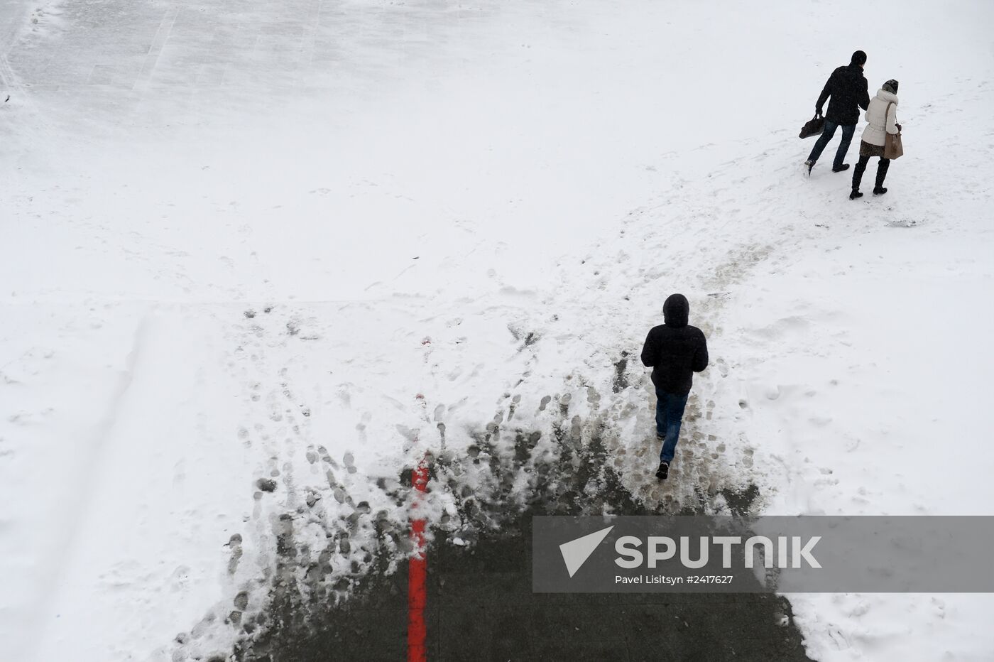 Snowstorm in Yekaterinburg