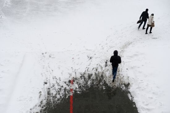 Snowstorm in Yekaterinburg