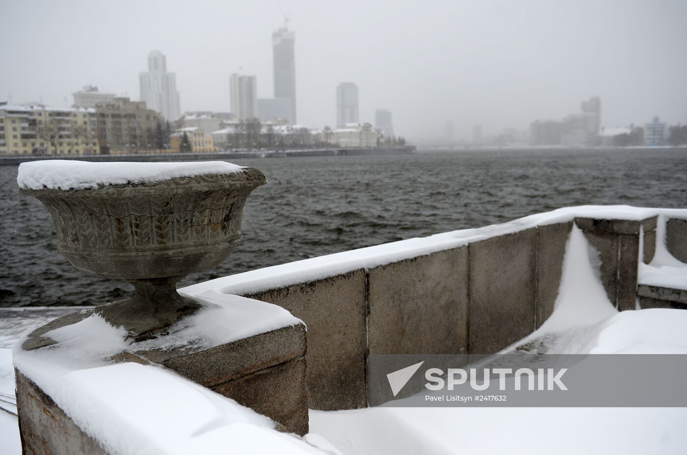 Aftermath of snowstorm in Yekaterinburg