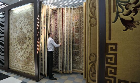 Carpet and rug production at a factory in Rostov-on-Don
