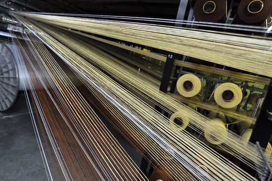 Carpet and rug production at a factory in Rostov-on-Don
