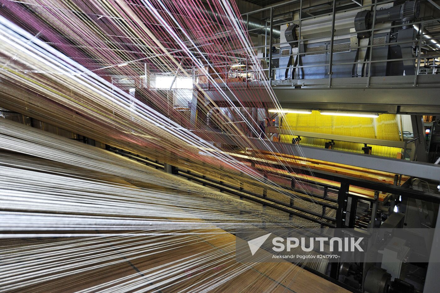 Carpet and rug production at a factory in Rostov-on-Don